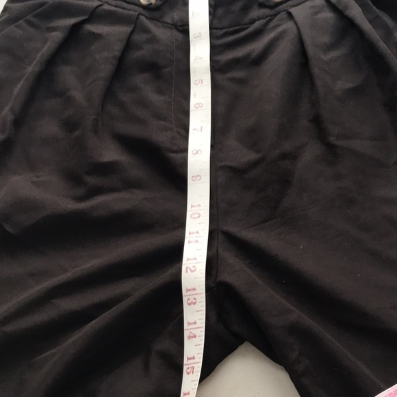 CYNTHIA Rowley brown paper bag waist high rise trouser pants 8 - Picture 9 of 10